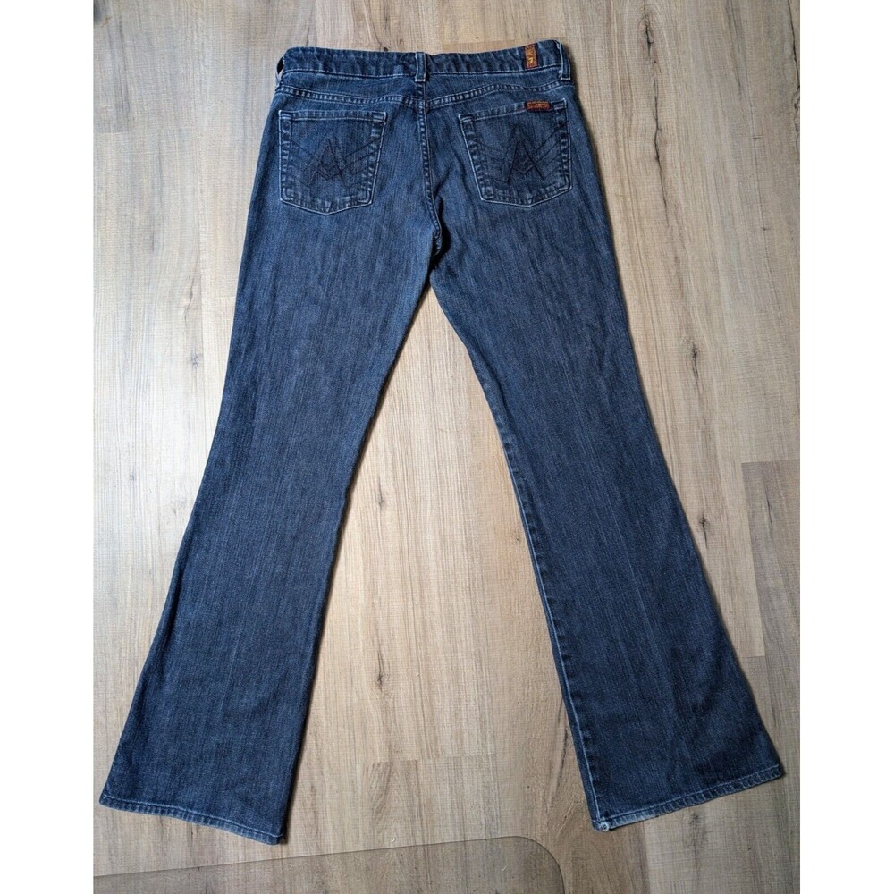 7 For All Mankind Blue Boot Cut Jeans